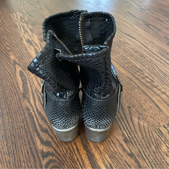 Freebird Carlito Ankle Boot Black Snake 7 - Picture 3 of 6